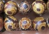 CAA3861 15 inches 8mm round tibetan agate beads wholesale