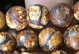 CAA3862 15 inches 8mm round tibetan agate beads wholesale