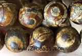 CAA3866 15 inches 8mm round tibetan agate beads wholesale