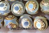 CAA3869 15 inches 8mm round tibetan agate beads wholesale