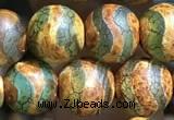 CAA3881 15 inches 8mm round tibetan agate beads wholesale