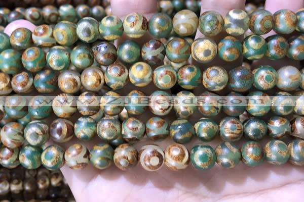 CAA3883 15 inches 8mm round tibetan agate beads wholesale