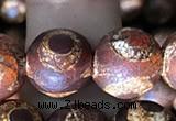 CAA3907 15 inches 10mm round tibetan agate beads wholesale