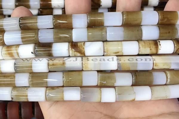 CAA3933 15.5 inches 8*20mm tube Madagascar agate beads wholesale