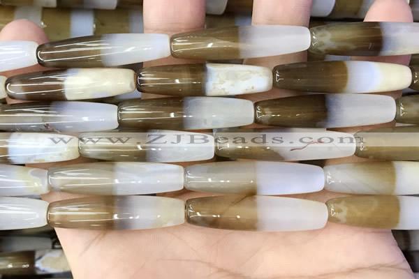 CAA3940 15.5 inches 8*34mm rice Madagascar agate beads wholesale