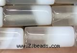 CAA3943 15.5 inches 8*20mm tube Madagascar agate beads wholesale