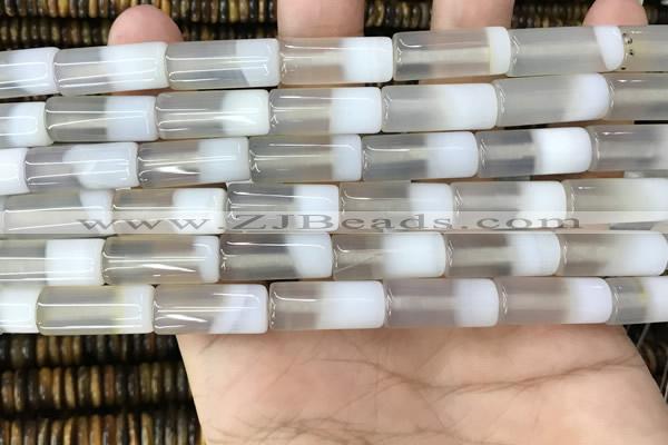 CAA3943 15.5 inches 8*20mm tube Madagascar agate beads wholesale