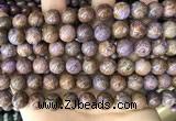 CAA4003 15.5 inches 10mm round purple crazy lace agate beads