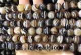 CAA4020 15.5 inches 10mm round line agate beads wholesale
