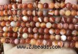CAA4026 15.5 inches 6mm round line agate beads wholesale