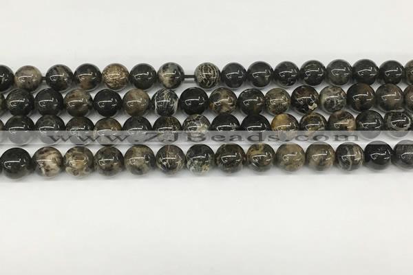 CAA4034 15.5 inches 6mm round chrysanthemum agate beads