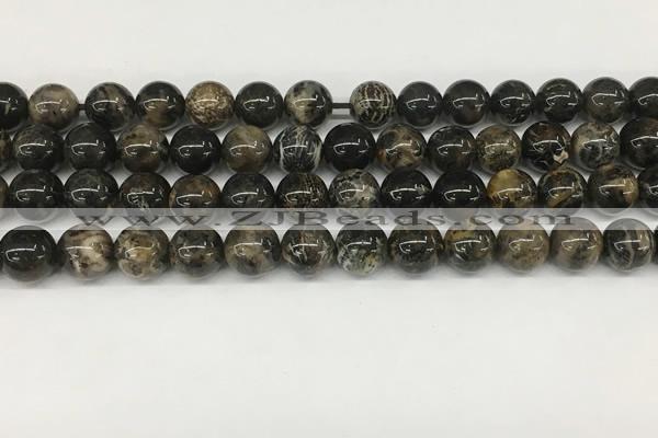 CAA4036 15.5 inches 10mm round chrysanthemum agate beads