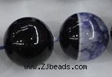 CAA404 15.5 inches 24mm round agate druzy geode gemstone beads