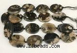 CAA4047 15.5 inches 30*40mm oval sakura agate beads wholesale
