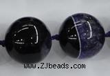 CAA405 15.5 inches 24mm round agate druzy geode gemstone beads