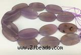 CAA4062 15.5 inches 30*50mm oval purple agate gemstone beads
