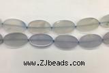 CAA4075 15.5 inches 30*50mm oval blue agate gemstone beads