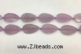 CAA4076 15.5 inches 30*50mm flat teardrop purple agate gemstone beads