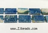 CAA4085 15.5 inches 25*40mm rectangle chrysanthemum agate beads