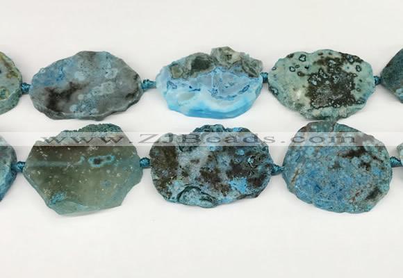 CAA4088 15.5 inches 33*40mm - 38*45mm freeform ocean agate beads