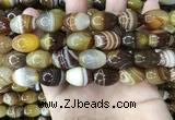 CAA4161 15.5 inches 13*18mm rice line agate beads wholesale