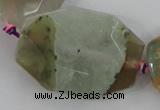 CAA420 15.5 inches 30*40mm faceted oval agate druzy geode beads