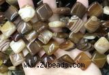 CAA4234 15.5 inches 16*16mm diamond line agate beads wholesale