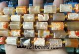CAA4240 15.5 inches 10*14mm - 11*15mm tube dragon veins agate beads