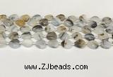 CAA4386 15.5 inches 12mm heart Montana agate beads