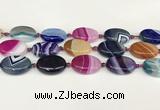 CAA4416 15.5 inches 18*25mm oval agate druzy geode beads