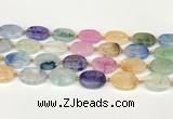 CAA4425 15.5 inches 15*20mm oval agate druzy geode beads