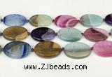 CAA4433 15.5 inches 25*35mm oval agate druzy geode beads