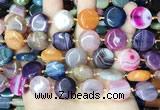 CAA4444 15.5 inches 16mm flat round dragon veins agate beads