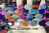 CAA4448 15.5 inches 12*16mm octagonal dragon veins agate beads