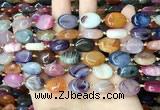 CAA4461 15.5 inches 12*16mm oval dragon veins agate beads