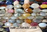 CAA4467 15.5 inches 13*20mm oval dragon veins agate beads