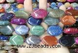 CAA4482 15.5 inches 18*25mm octagonal dragon veins agate beads