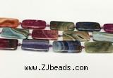 CAA4507 15.5 inches 20*40mm rectangle dragon veins agate beads