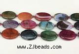 CAA4515 15.5 inches 22*30mm oval dragon veins agate beads