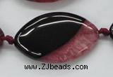 CAA453 15.5 inches 25*40mm marquise agate druzy geode beads