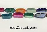 CAA4542 15.5 inches 23*35mm - 25*40mm freefrom agate druzy geode beads