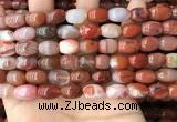 CAA4568 15.5 inches 8*12mm - 9*14mm rice south red agate beads