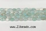 CAA4649 15.5 inches 10*14mm oval banded agate beads wholesale