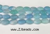 CAA4673 15.5 inches 15*20mm oval banded agate beads wholesale