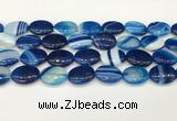 CAA4674 15.5 inches 15*20mm oval banded agate beads wholesale