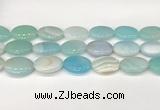 CAA4681 15.5 inches 18*25mm oval banded agate beads wholesale