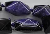 CAA469 15.5 inches 19*19*30mm pyramid agate druzy geode beads