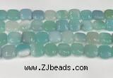 CAA4745 15.5 inches 14*14mm square banded agate beads wholesale