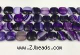 CAA4750 15.5 inches 16*16mm square banded agate beads wholesale