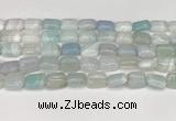 CAA4793 15.5 inches 10*14mm rectangle banded agate beads wholesale